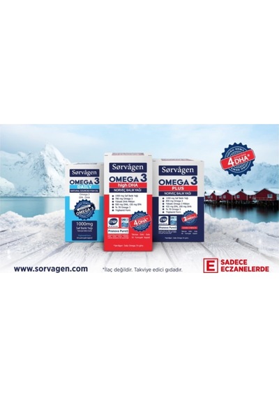 Omega 3 Plus Saf Norveç Balık Yağı. 60 Kapsül. 1200Mg