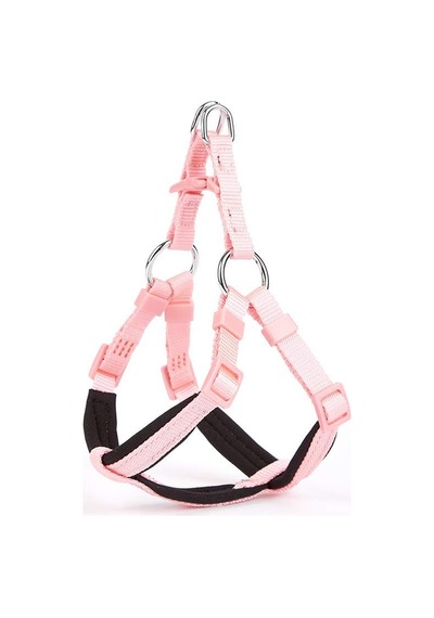 Konforlu Dokumadan El Yapımı Ronin Model Köpek Göğüs Tasması Xxs-1x30-35 Cm, Dsgtxxspınk