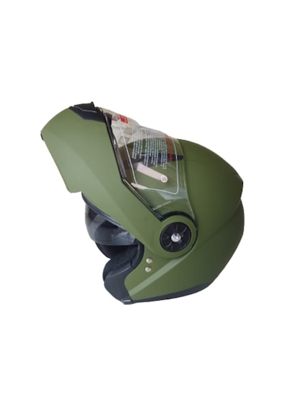 Jeıkaı Jk-21 Çene Açılır Güneş Vizörlü Mat Yeşil Kask
