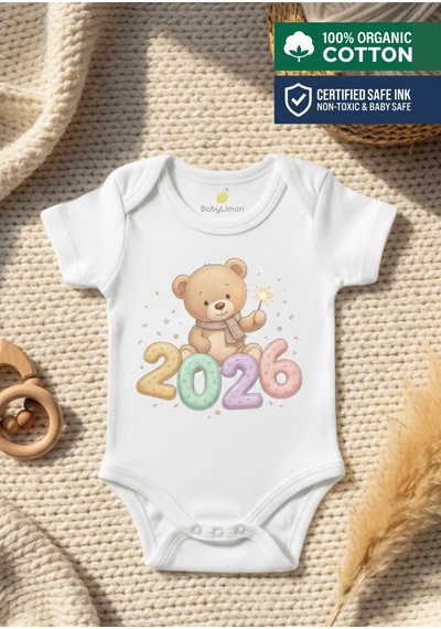 Babylimon Yılbaşı Bebek Zıbını, Ayıcık Desenli, %100 Organik Pamuk, Unisex Kısa Kollu Body, Yeni Yıl Hediyesi Beyaz - 800976292 Beyaz Babylimon Yılbaşı Bebek Zıbını, Ayıcık Desenli, %100 Organik Pamuk, Unisex Kısa Kollu Body, Yeni Yıl Hediyesi Beyaz - 800976292 Beyaz