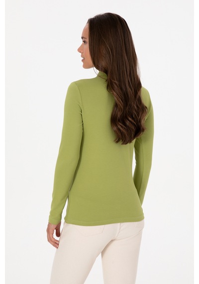 U.S. Polo Assn. Kadın Fıstık Basic Polo Yaka Sweatshırt 50313593-VR087