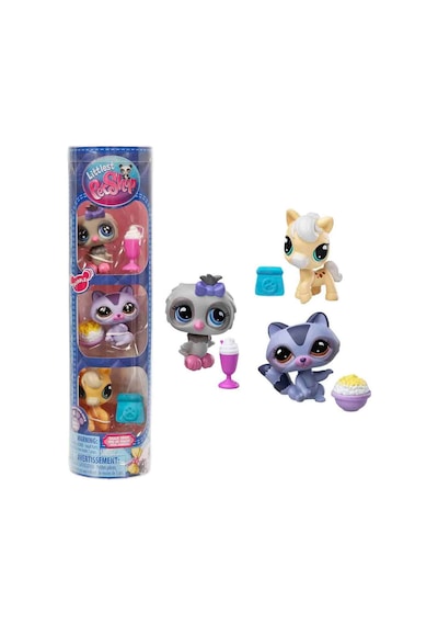 Littlest Pet Shop Minişler 3 Lü Figür Seti S4 Rakun-baykuş-at