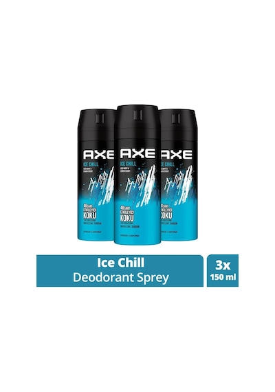 Tedar 3 Adet Axe Ice Chill Erkek Deodorant Sprey 150 Ml Najmaddin Amber