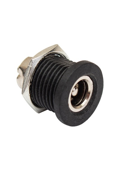 Adaptör Fişi İçi Metal 12 Mm Yuvarlak Somunlu Dc 2.1mm Şase Ic-258c