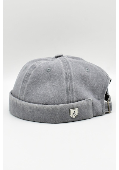 Külah Vintage Retro Eskitme Pamuk Cap Docker Şapka - Gri