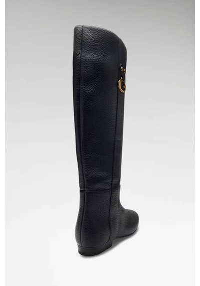 Guess G Boots Suni Deri Siyah Kadın Çizme Flfanaele11