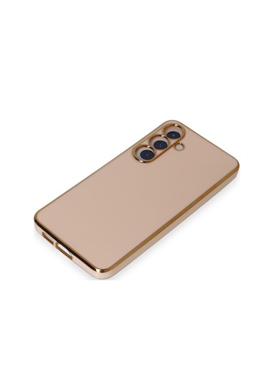 Samsung Galaxy Uyumlu - S24 Kılıf Volet Silikon - Pembe Çok Renkli