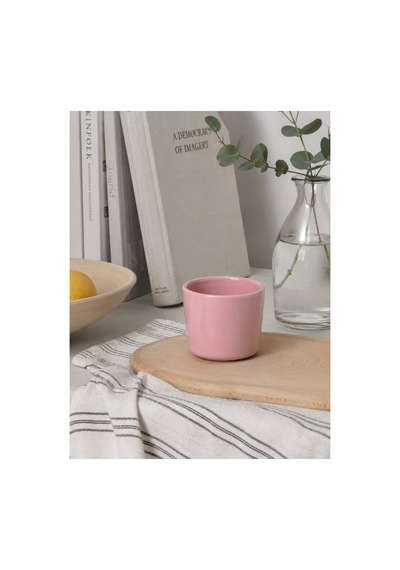 Pembe Seramik Kupa 175 Ml Minimal Kahve Kupası Çay Fincanı Espresso Ve Türk Kahvesi Bardağı Pembe - 902348304 Pembe