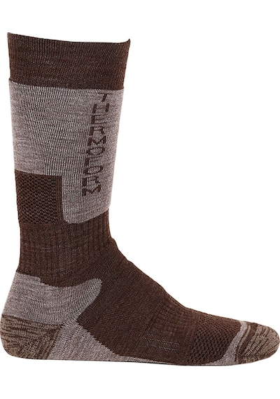 Thermoform Outdoor Çorap Kahverengi Renkli