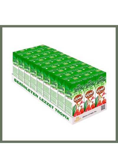 Bezos Tropix Meyve Suyu Vişne 200 Ml 27 Adet Bezos1