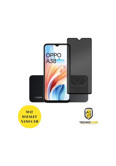 Oppo A38 Hayalet Cam Mat Nano Ekran Koruyucu Darbelere Karşı Dayanıklı Flexible Nano Cam