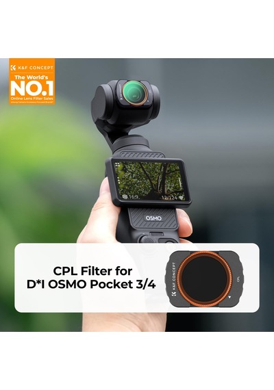 K&f Concept Manyetik Polarizasyon Filtreleri Cpl Djı Osmo Pocket 3 Creator Combo Aluminium İle Uyumlu