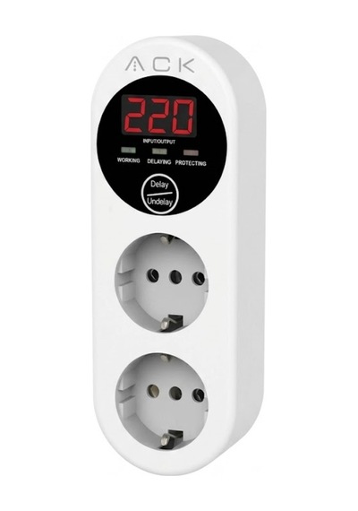2 Li Akım Ve Voltaj Korumalı Priz Güvenli Elektrik Çoklu Priz Beyaz - 927369681 Diğer