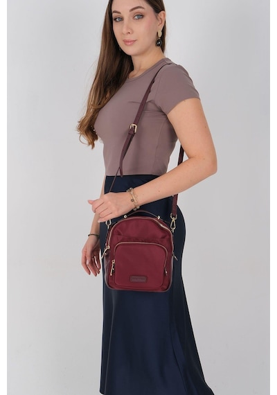 Silver Polo Sp1220 Kadın Çapraz Çanta Saten Bordo-bordo