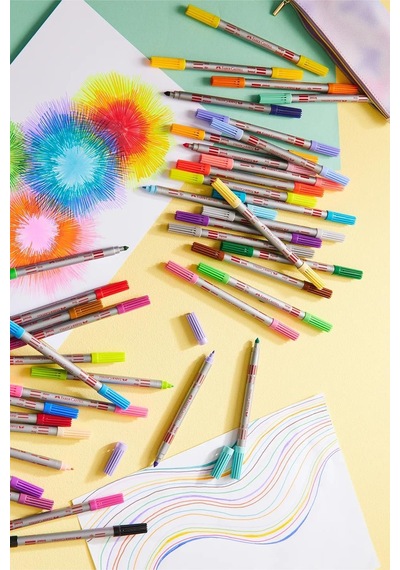 Faber Castell Çift Taraflı Keçeli Kalem 10 Renk