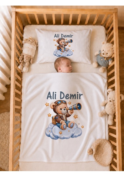 Pia Baby Erkek Bebek Hastane Çıkışı 12 Parça %100 Pamuk İsme Özel Organik Baskılı Kese Hediyeli 100711k0x Ekru