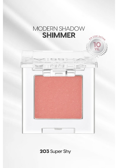 Uzun Süre Kalıcı Kolay Uygulanan Işıltılı Tekli Far Modern Shadow Shimmer 203 Super Shy 203