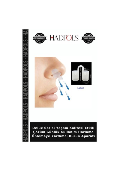 Delux Serisi Yaşam Kalitesi Günlük Kullanım Horlama Önlemeye Yardımcı Burun Aparatı