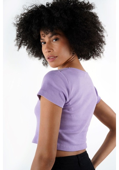 Alexander Gardi Alexandergardı Queen Anne Yaka Crop Bluz B24-00217 001