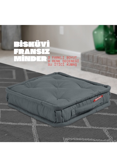 Xpermate Bisküvi Minder Petek Önü Fransız 55x55x14 Antrasit