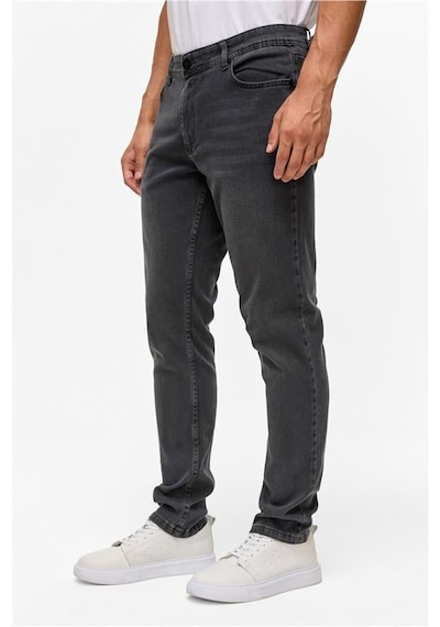 Süvari Gri Slim Denim Pantolon Gri