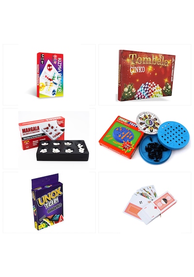 Unox + Solo Test + Tombala + Kızma Birader + Mangala + 1 İskambil