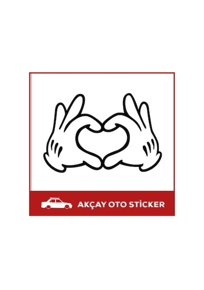 Kalp Sticker Kalp Araç Sticker Kalp Araba Sticker