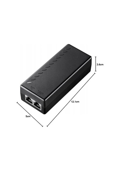 Poe200 30w Gigabit Poe Enjektör Adaptörü, 10/100/1000mbps Rj-45, Ieee 802.3af/at Uyumlu, 100 M'ye Kadar