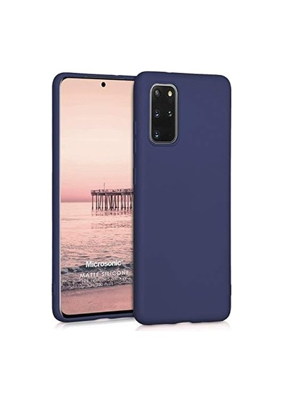 Matte Silicone Galaxy S20 Plus İçin Kılıf Lacivert Galaxy S20 Plus İle Uyumlu Kılıf - Lacivert 50 x 22