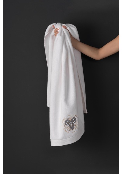 Varol %100 Microcotton Üst Kalite Havlu Seti Burç Nakışlı Koç-standart Koç Diğer