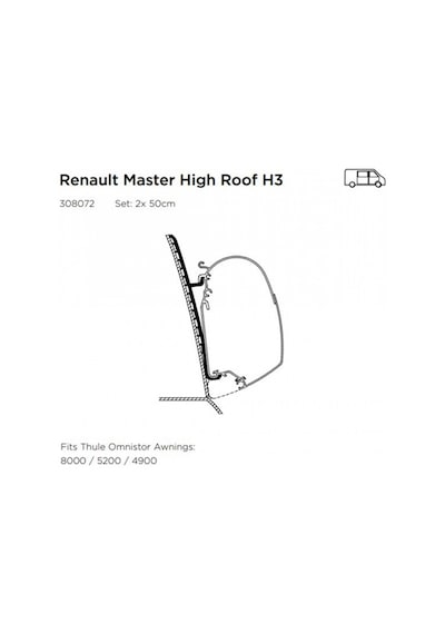 Thule Reno Master Adapter Serie 6 Tavan Montaj Braketi
