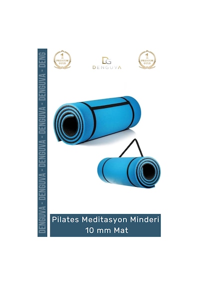 Yogamatı Taşıma Askılı Dayanıklı Uzun Ömürlü Konfor Serisi Meditasyon Minderi 10 Mm Mat Çok Renkli