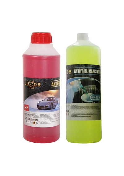 2'li Antifriz Seti, -22 C Cam Suyu 1 Lt + -42 C Kırmızı Antifriz 1,5 Lt Lkcska2s Diğer