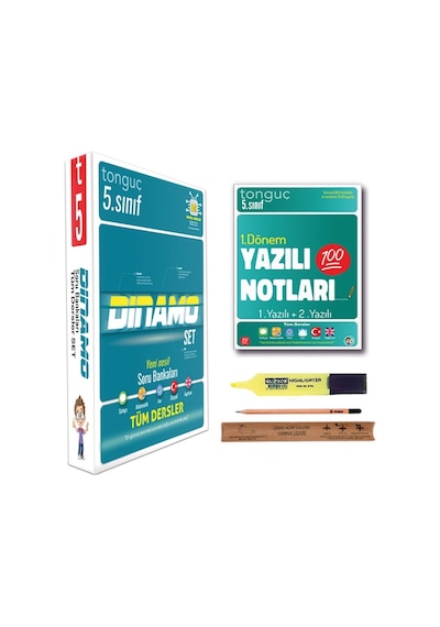 Tonguç 5. Sınıf Dinamo Soru Bankası Tüm Dersler Seti - Yazılı Notları 1. Dönem Set 6 Kitap