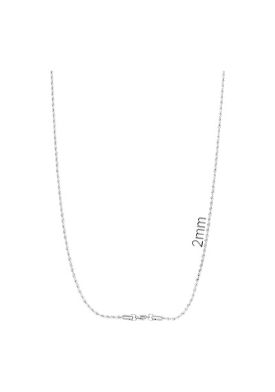 Brezza Lusso Jewelry Burgu Örgü Erkek Çelik Zincir Kolye