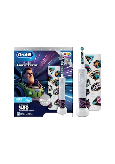 Oral-B D100 Vitality Lightyear Ekstra Yumuşak Şarj Edilebilir Çoc