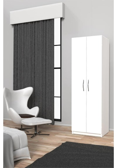 Bahar Giyinme Dolabı - Çok Amaçlı Dolap - Gardırop 60 Cm-2 Kapaklı