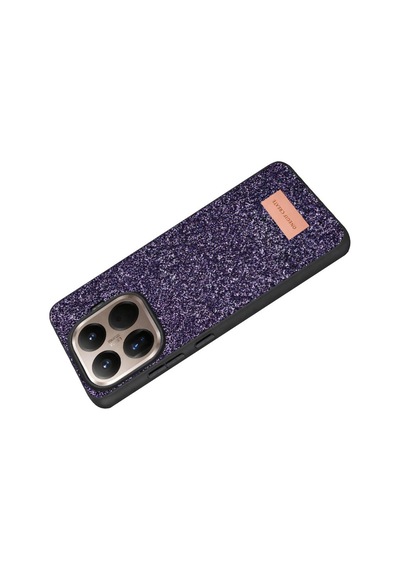 Onegif Xiaomi Mi 15t Pro Bright Simli Kapak - Derin Mor 0.2M-Çok Renkli