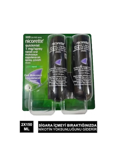 Nicorette 1mg Nane Aromalı Ağız Spreyi 2 x 150 Sprey