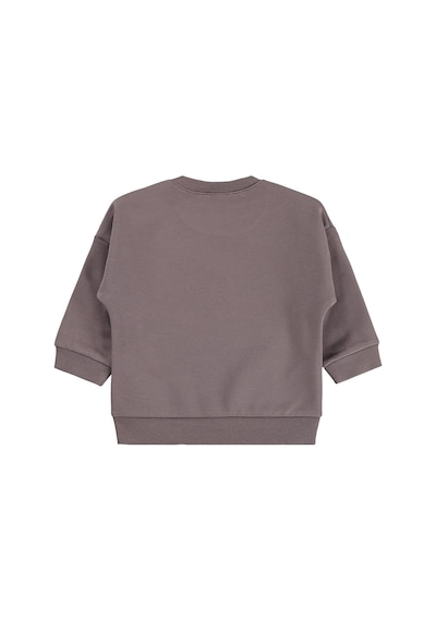 Civil Baby Tavşan Baskılı Basic 6-18 Ay Sweatshirt - Kahve