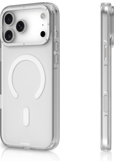 Apple Uyumlu iPhone 17 Pro Max Kılıf M-safe Özellikli Şeffaf Youngkit Crystal Shield Serisi Kapak Şeffaf Şeffaf