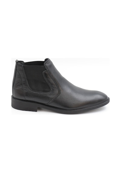 Nesilshoes Nesil Shoes Thrtrk 908 Siyah Hakiki Deri Kauçuk Taban Erkek Bot