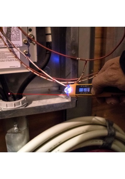 Klein Tools Ncvt-4ır Temassız Voltaj Test Cihazı, 12-1000v Ac Kalem Tipi, Kızılötesi Termometre -22