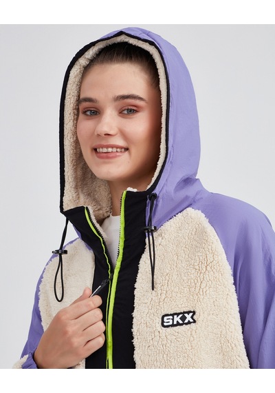 Skechers W Outdoor Fleece Full Zip Sherpa Kadın Off White Ceket S232311-102 Beyaz Skechers W Outdoor Fleece Full Zip Sherpa Kadın Off White Ceket S232311-102 Beyaz