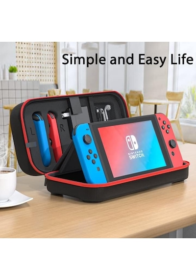 Carrying Case Compatible With Nintendo Switch/oled - Fit For Joycon And Ac Adapter, Portable Hard Shell Pouch Carrying T