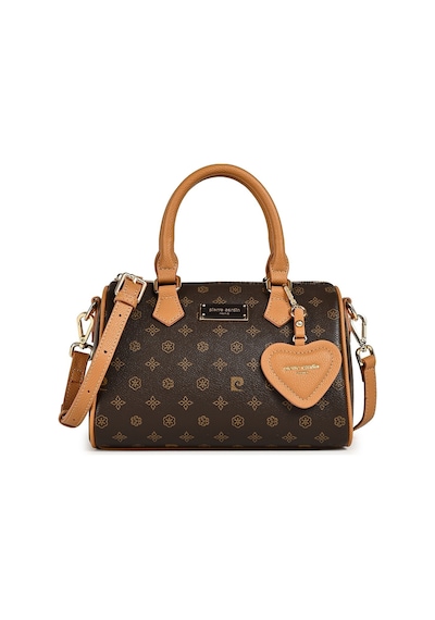 Pierre Cardin 05pc26y106171 Monogram Desenli Siyah Ayarlanabilir Askılı Kadın Omuz Çantası Kahve