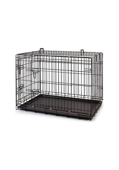 Metal Köpek Kafesi 120x75x84cm Siyah