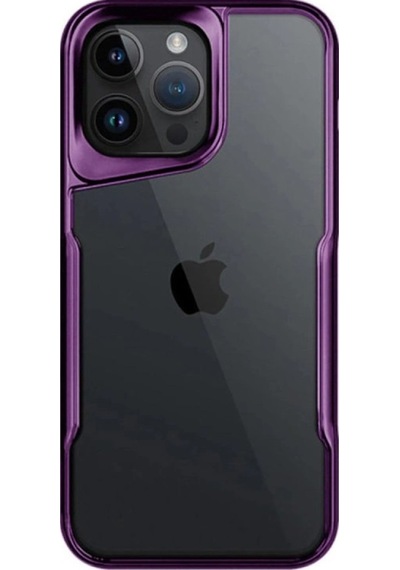 Apple Uyumlu iPhone 16 Pro Max Kılıf Boyi Silikon Kapak Derin Mor\