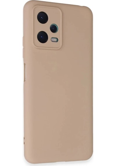Durukar Redmi Note 12 5g Kılıf Nano İçi Kadife Silikon - Pudra