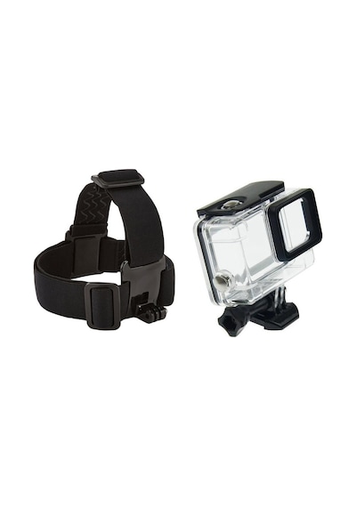 Gopro Hero 7 Silver Su Geçirmez Kılıf 4 Parça Gp24 Kafa Bandı Set